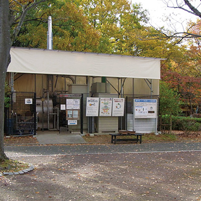 万博公園の薪ボイラ