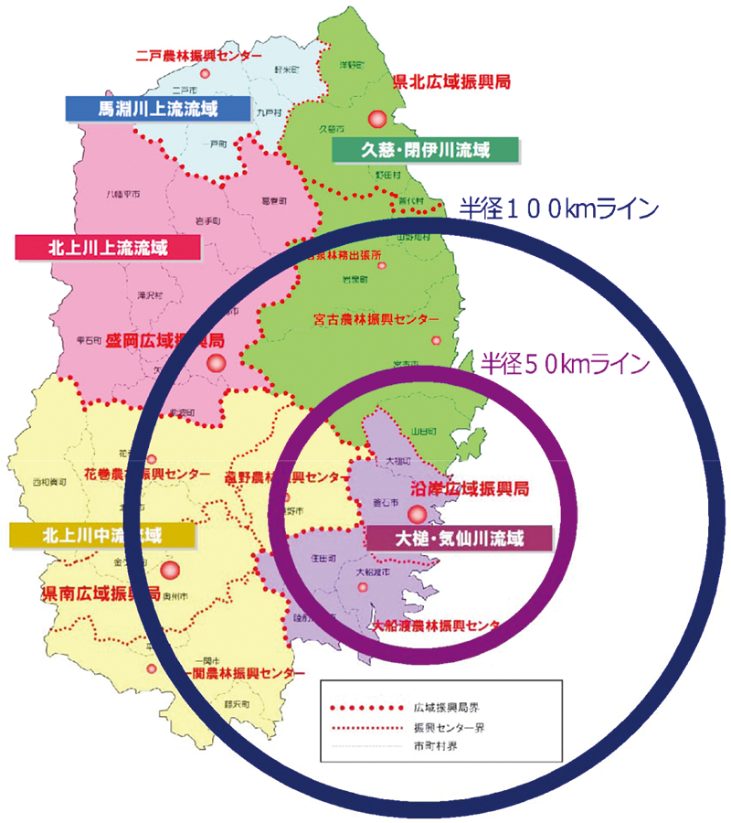 表4の岩手地図