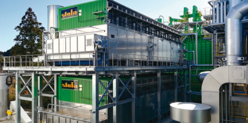 千葉県のパーティクルボード工場に導入された熱電併給設備